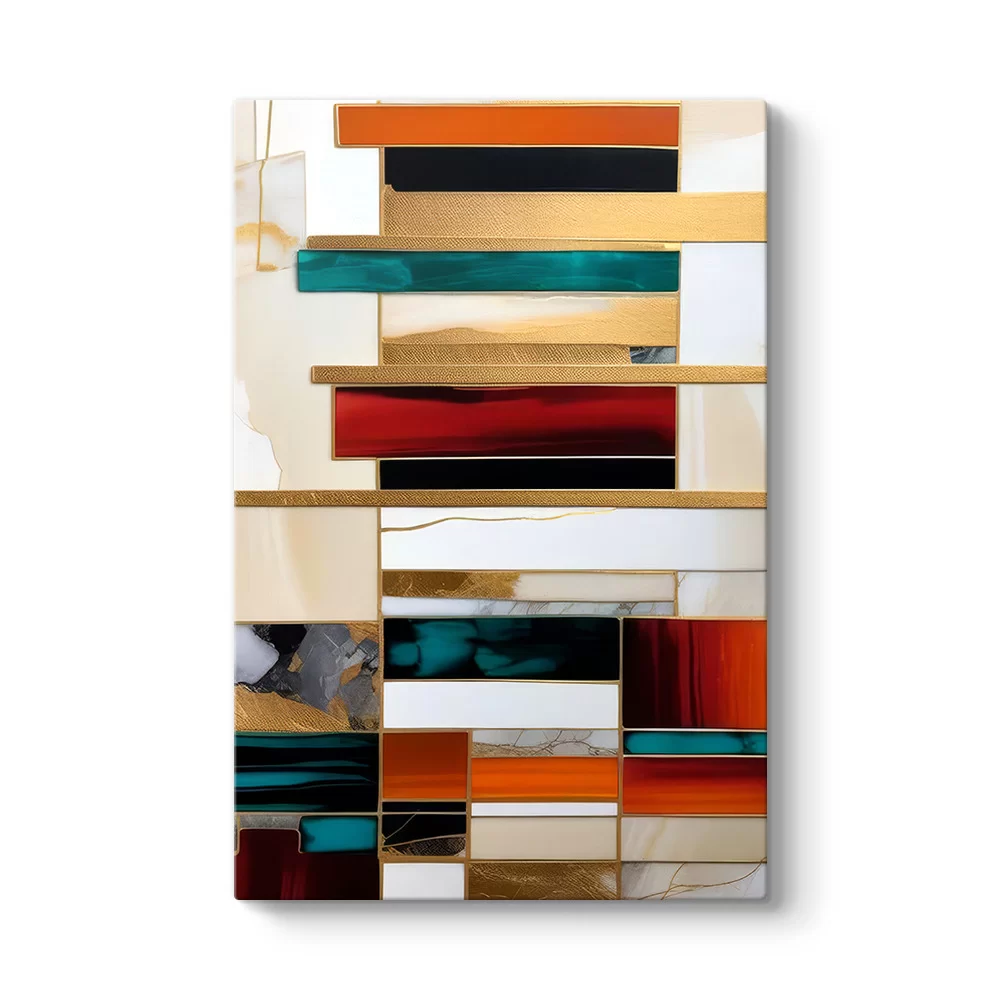 Structured Elegance Soyut Tablo
